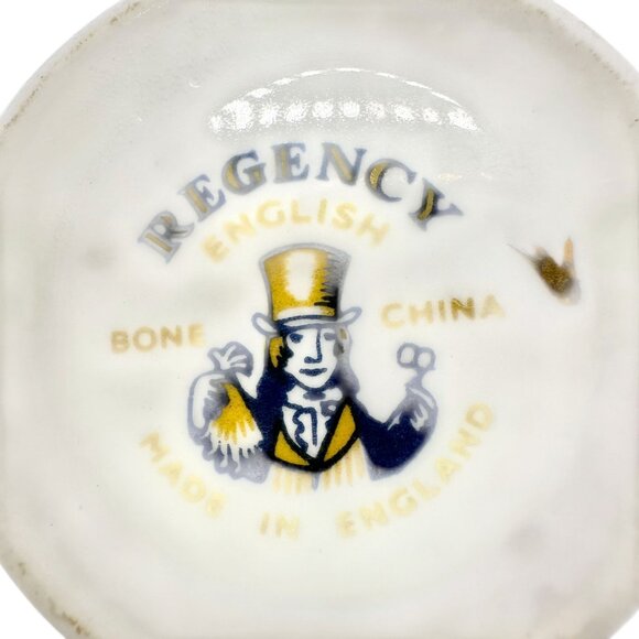 Regency English Bone China Pink Floral Teacup Saucer England Fine Porcelain - Picture 4 of 10